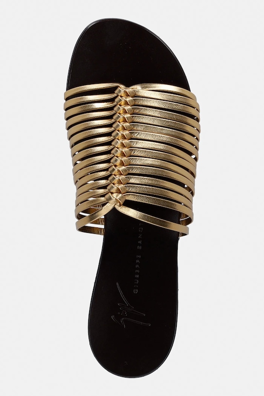 Giuseppe Zanotti klapki Nuvoroll złoty E600016.001