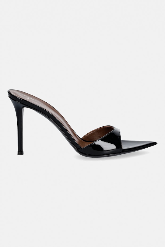 Giuseppe Zanotti klapki skórzane Intrigo I400007.005 czarny SS26