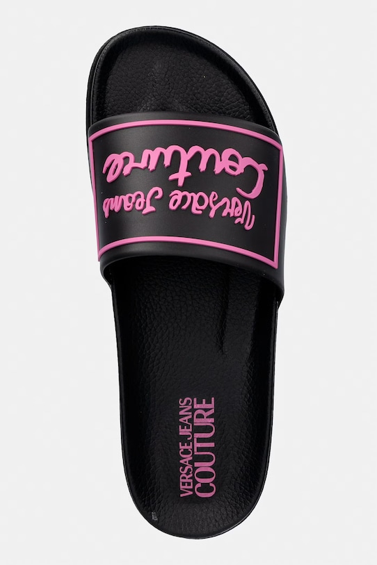 Versace Jeans Couture klapki damskie czarny 80VA3SQ2.71352.899