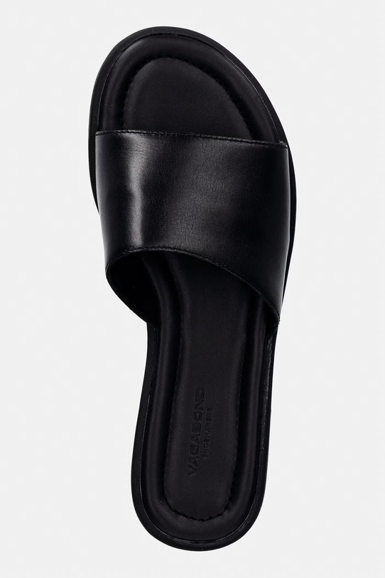 Vagabond Shoemakers klapki na płaskim obcasie damskie skórzane ZAIDA czarny 6109.301.20