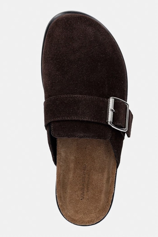 Vagabond Shoemakers klapki damskie zamszowe EFFIE brązowy 6122.040.31