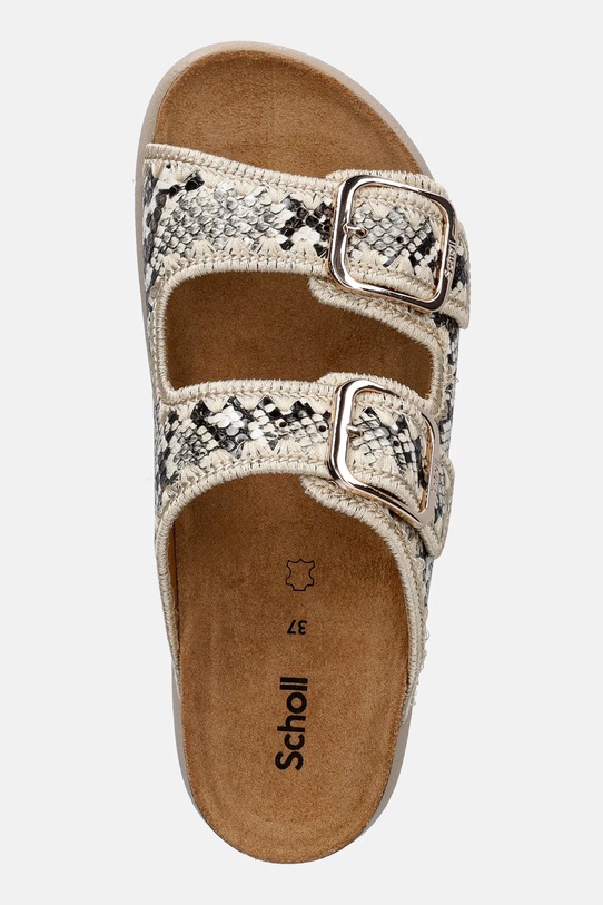 Scholl klapki NOELLE beżowy F322501171