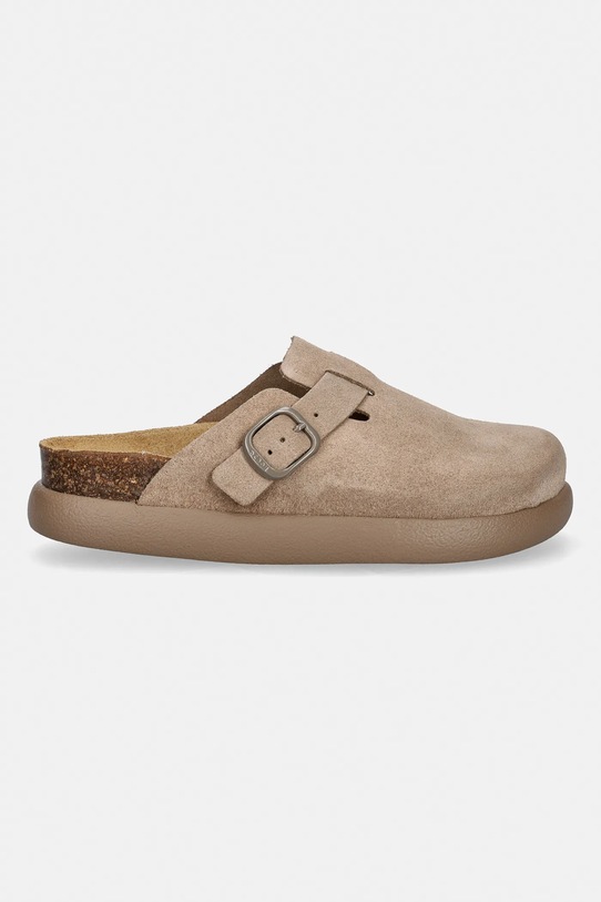 Scholl klapki zamszowe FAE F322572361 beżowy SS26