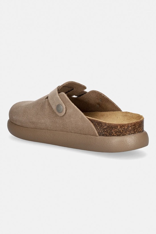 Obuwie Scholl klapki zamszowe FAE F322572361 beżowy