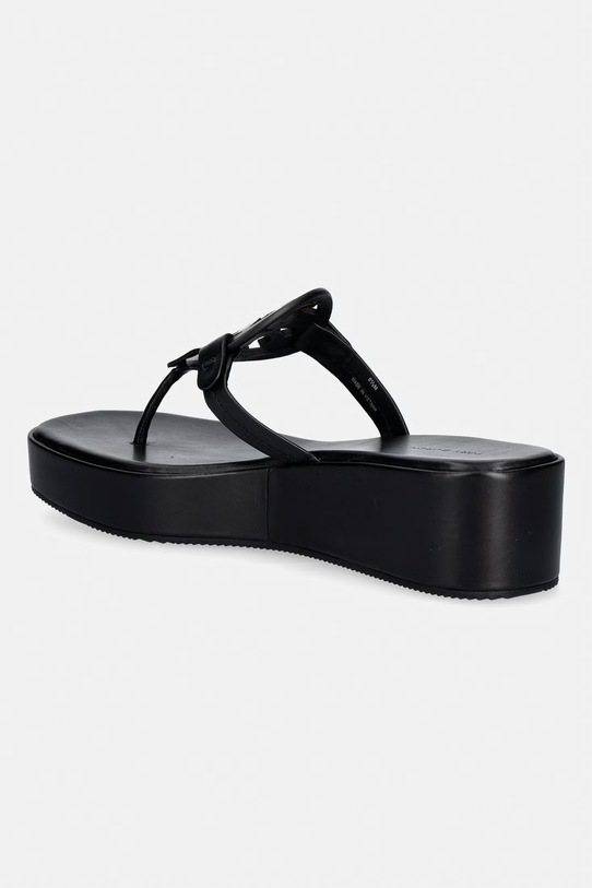 Obuća Tory Burch japanke za žene kožne Miller Wedge 159829.006 crna