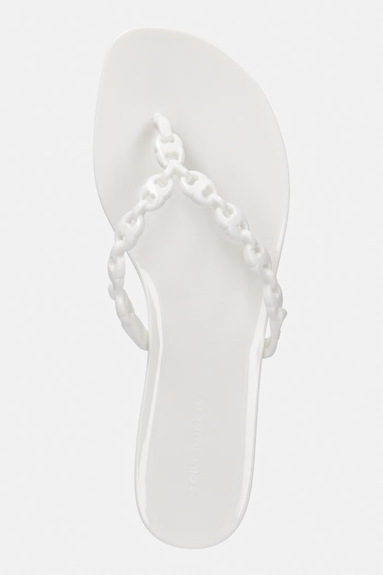Tory Burch σαγιονάρες διχαλωτές Γυναικείες Gemini Link Jelly λευκό 171312.100