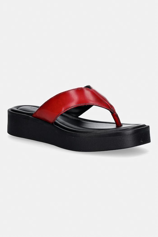 Vagabond Shoemakers șlapi pentru femei, din piele DANYA rosu 6104.018.47