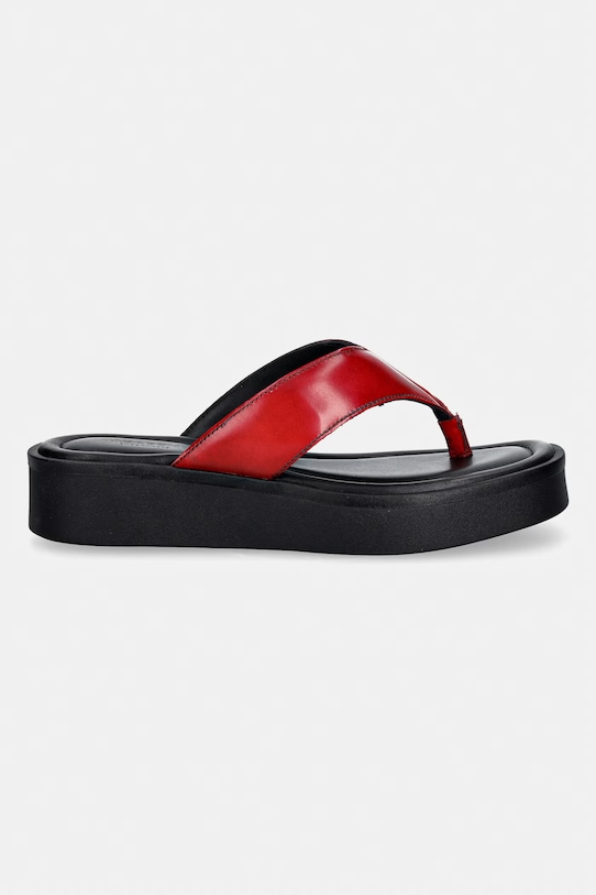 Vagabond Shoemakers șlapi pentru femei, din piele DANYA 6104.018.47 rosu SS26
