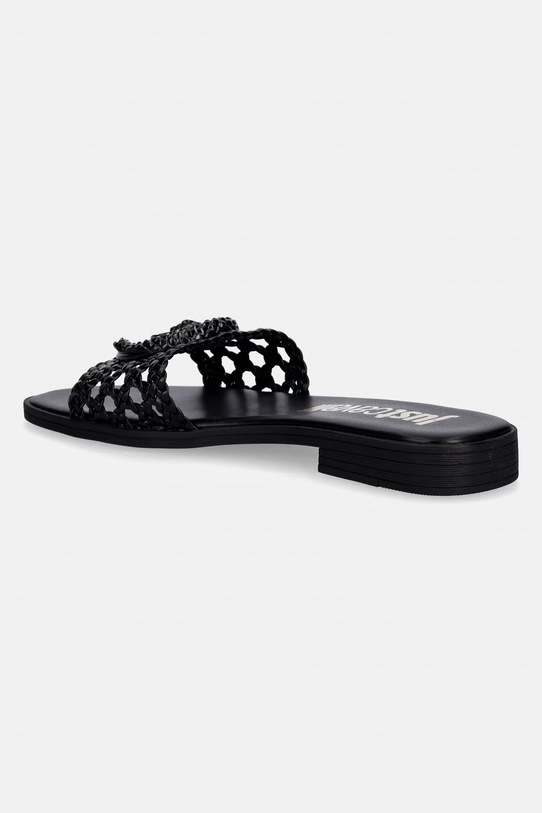 Obuwie Just Cavalli klapki na płaskim obcasie damskie 80RA3S83ZSE38899 czarny