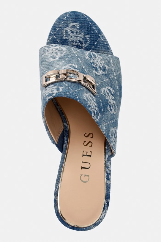 Guess шльопанці на танкетці жіночі EVENZA2 темно-синій FLJEV2.DEN04.BLUE