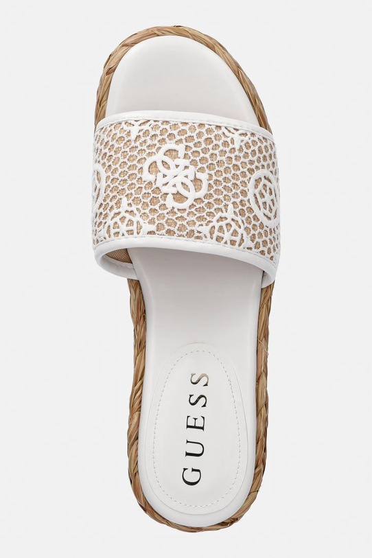Pantofle Guess BINATA bílá FLJBIA.FAL04.WHINA