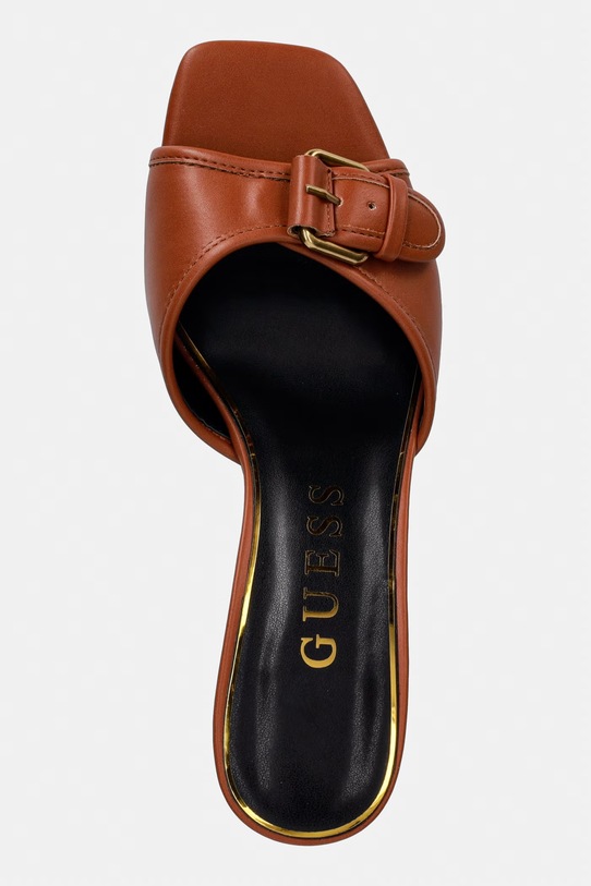 Guess pantofle dámské DISTA3 hnědá FLJDI3.ELE03.BROWN