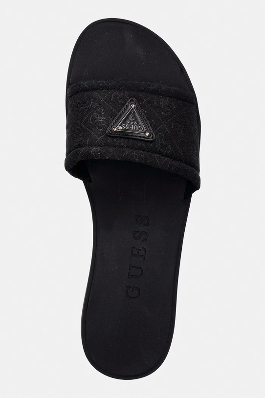 Guess papuci cu vârf deschis pentru femei ELYSONE negru FLJELS.FAP03.BLACK