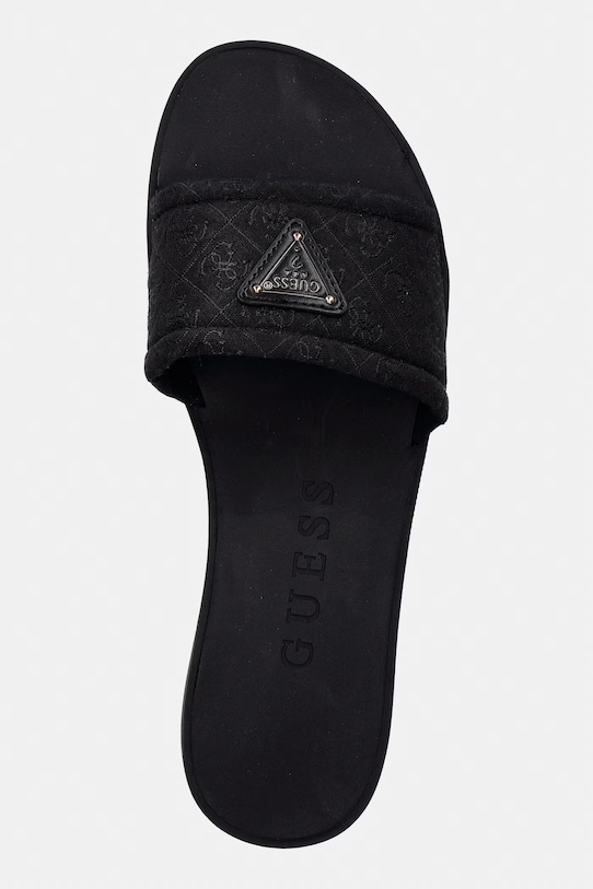 Guess papuci cu vârf deschis pentru femei ELYSONE negru FLJELS.FAP03.BLACK