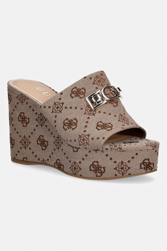 Guess klapki damskie EVENZA beżowy FLJEVZ.FAL04.MILK