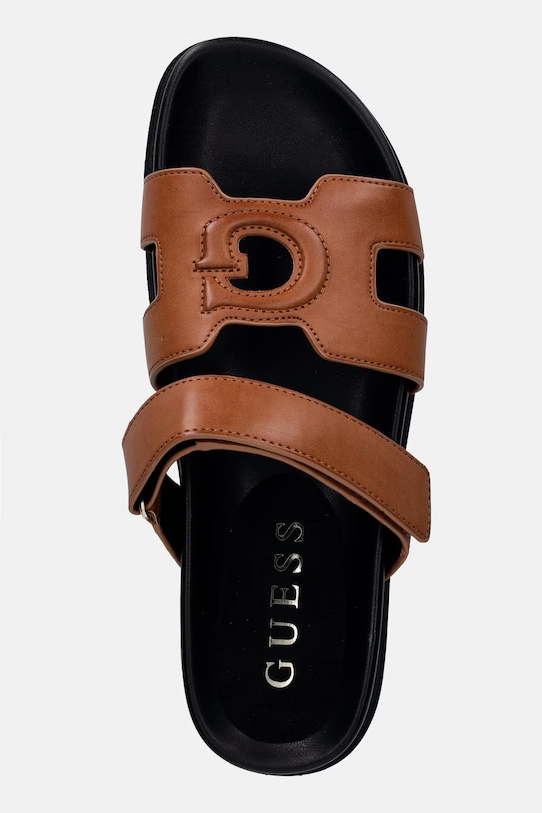 Guess σαγιονάρες Γυναικεία FASHIEY καφέ FLJFAS.ELE03.BROWN