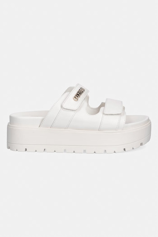 Guess klapki FAXON FLJFAX.ELE03.CREAM biały SS26