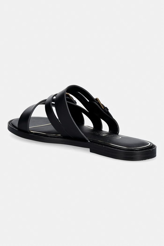 Obuwie Guess klapki damskie skórzane GRAYDEN FLJGRY.LEA03.BLACK czarny