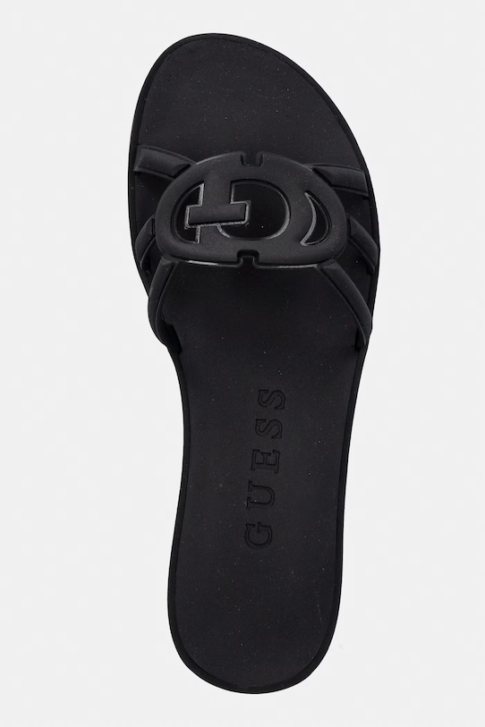 Guess natikači z odprtimi prsti ženski ELYHO2 črna FLJHO2.ELE03.BLACK