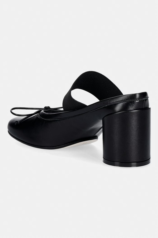 Obuwie MM6 Maison Margiela klapki skórzane S59WP0210.P3628.T8013 czarny