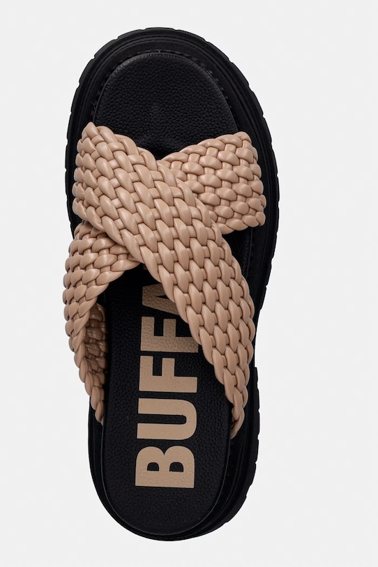 Buffalo klapki damskie Lennox Cross beżowy 1602320