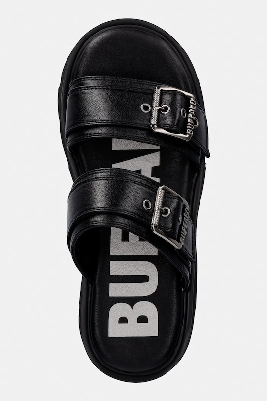 Buffalo klapki damskie Brake Two Strap czarny 1602362