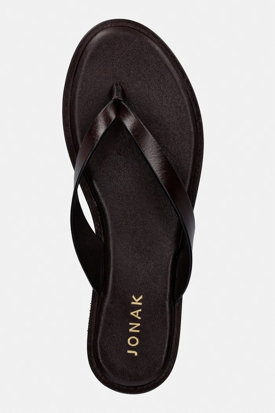 Jonak šľapky dámske kožené WITTY CUIR hnedá 3800351