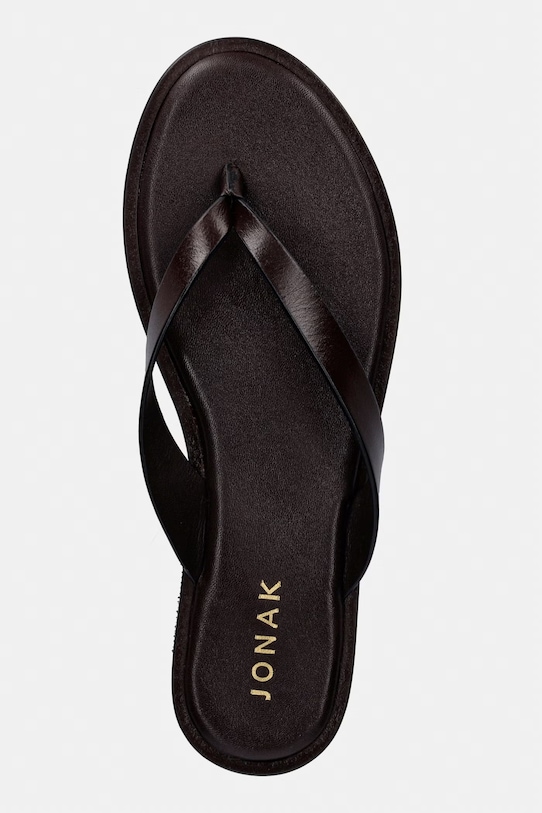 Jonak šľapky dámske kožené WITTY CUIR hnedá 3800351