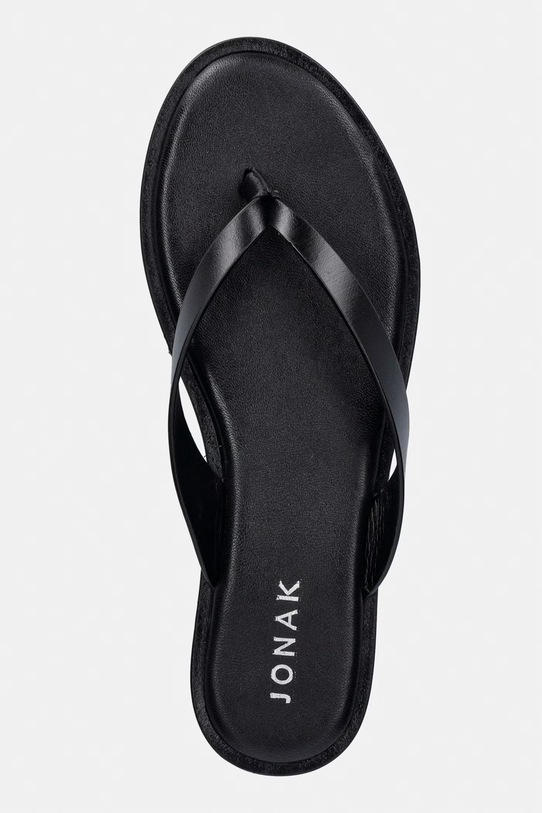 Jonak šľapky dámske kožené WITTY CUIR čierna 3800351