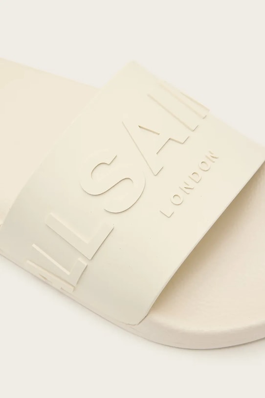 AllSaints klapki Biggy Slider beżowy W044FA