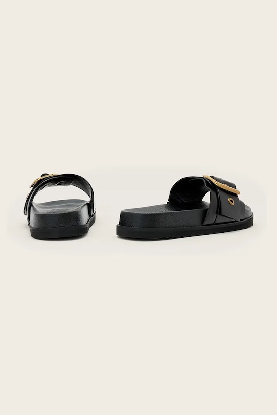 Παπούτσια Δερμάτινες παντόφλες AllSaints Ellie Western Sandals W038FE.BLK μαύρο