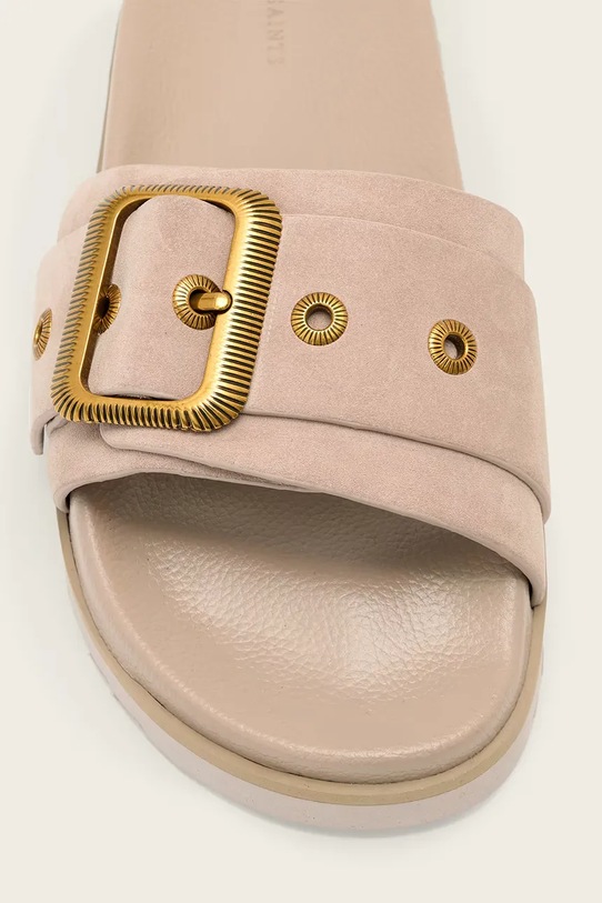 Παντόφλες σουέτ AllSaints Ellie Western Sandal W039FE ροζ