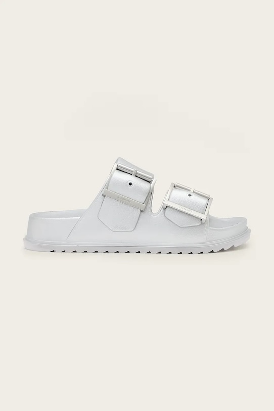 AllSaints klapki Sian Eva Sandal syntetyczny srebrny W036FC