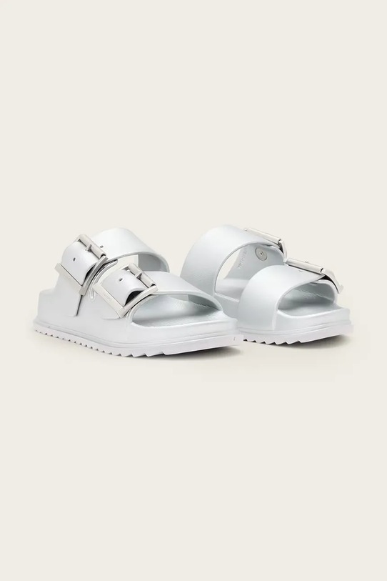 AllSaints klapki Sian Eva Sandal W036FC srebrny SS26