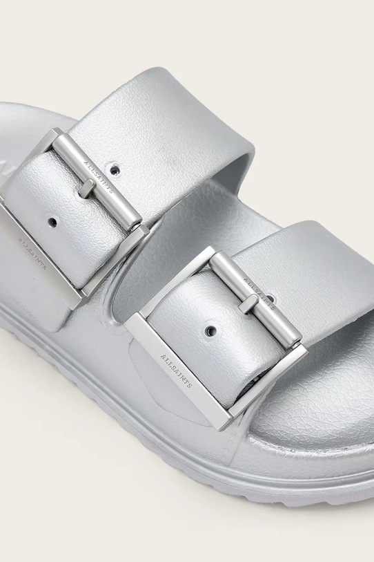 AllSaints klapki Sian Eva Sandal srebrny W036FC