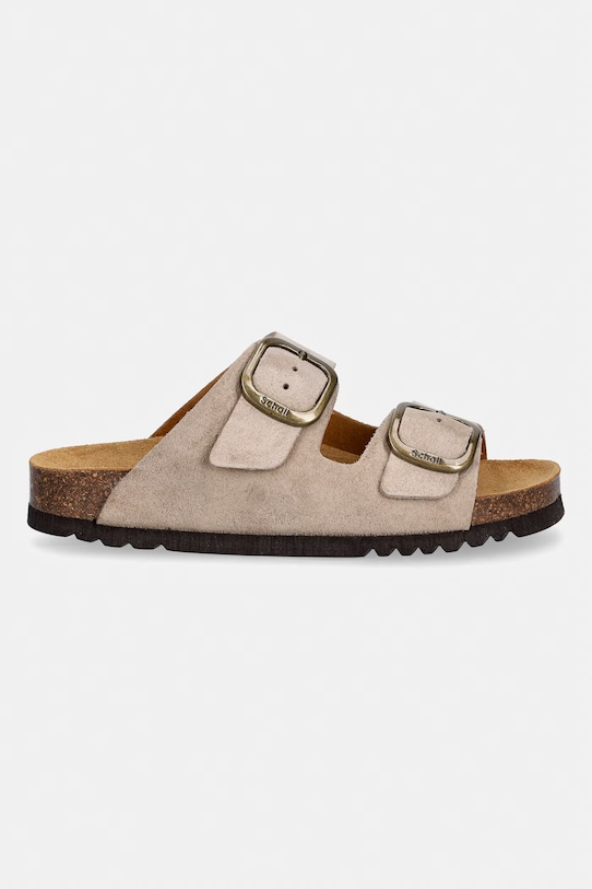 Scholl klapki zamszowe NOELLE F007342361 beżowy SS26