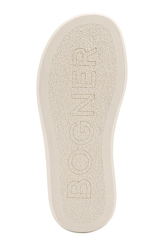 Obuwie BOGNER klapki na płaskim obcasie damskie skórzane PORTOFINO 22625121 beżowy