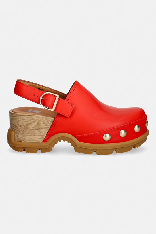 Sorel pantofle dámské kožené ROAM CLOG RVT 2113151637 oranžová SS26