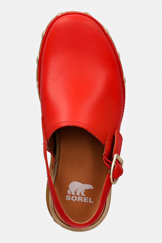 Sorel pantofle dámské kožené ROAM CLOG RVT oranžová 2113151637