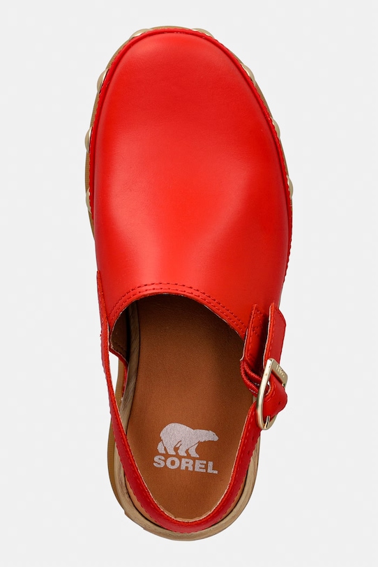 Sorel pantofle dámské kožené ROAM CLOG RVT oranžová 2113151637