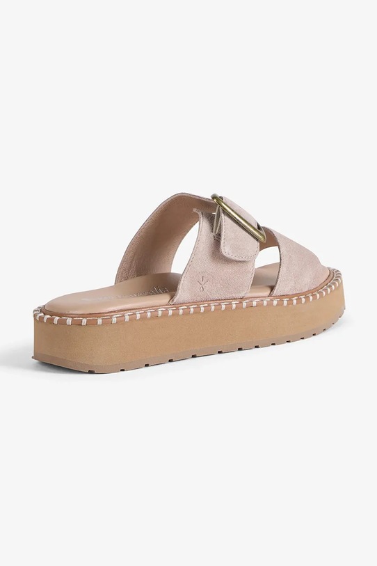 Obuća Emu Australia natikače s niskim potplatom za žene od brušene kože Scarlet W13267.BEIG bež