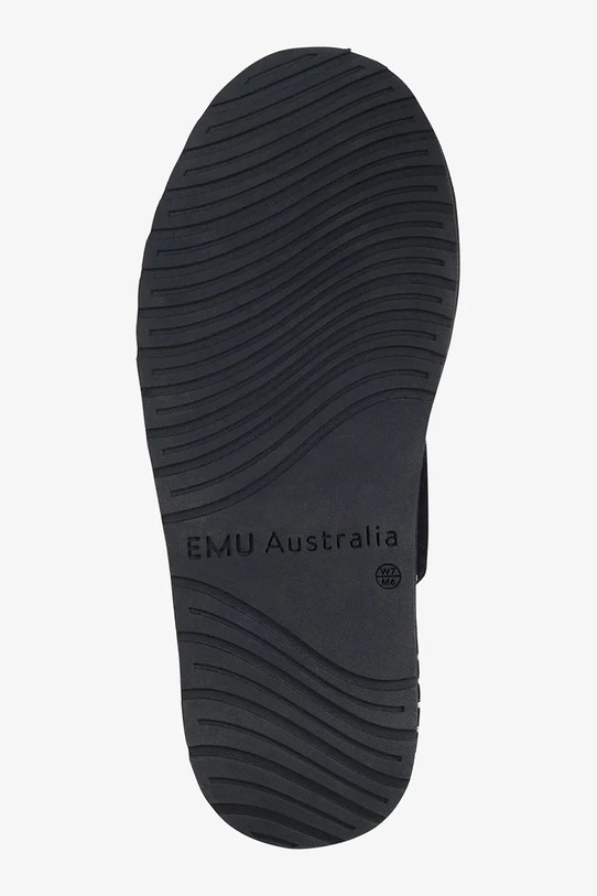 Emu Australia klapki na płaskim obcasie damskie zamszowe Scarlet W13267.BLAK