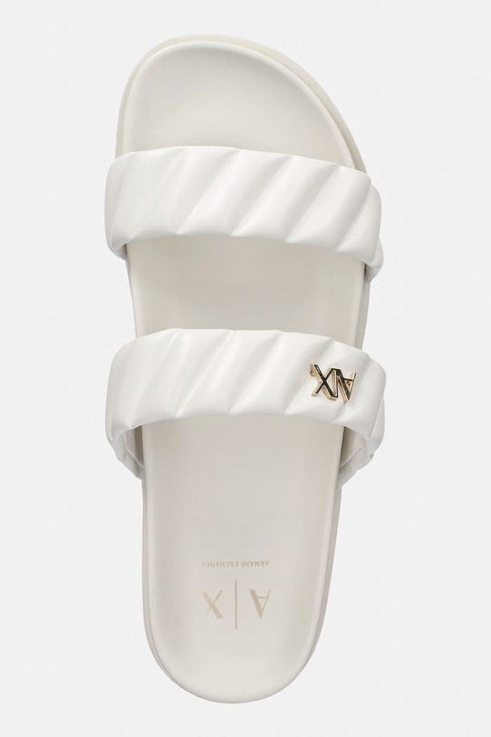 Armani Exchange klapki damskie biały XW002574.AF22799.U0011