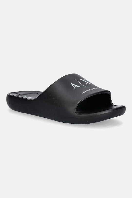 Armani Exchange klapki basenowe damskie czarny XW002845.AF23456.MC011