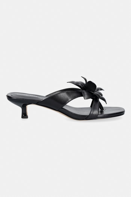 MICHAEL Michael Kors japonki damskie skórzane Jacie Kitten Sandal 40S6JCMS3L.001 czarny SS26