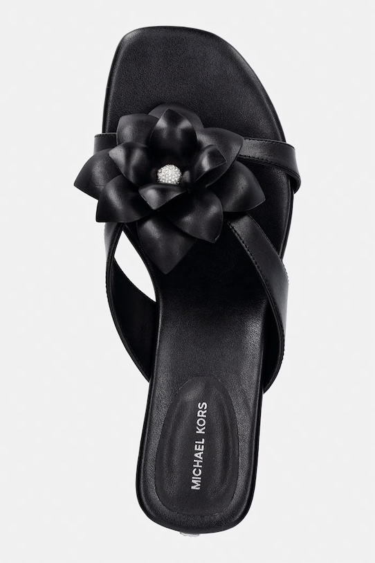 MICHAEL Michael Kors japonki damskie skórzane Jacie Kitten Sandal czarny 40S6JCMS3L.001