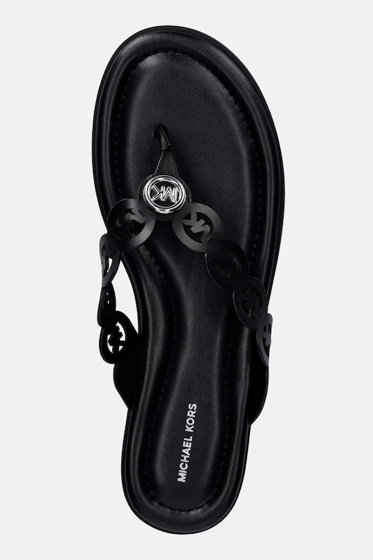 MICHAEL Michael Kors japonki damskie skórzane Janie Thong Sandal czarny 40S6JNFS1L.001