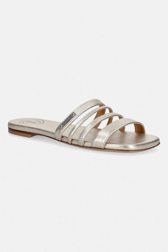 Iceberg klapki damskie skórzane Hela złoty ID237002