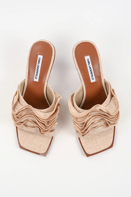 Παντόφλες Karl Lagerfeld Karmel μπεζ KL33604.TNT