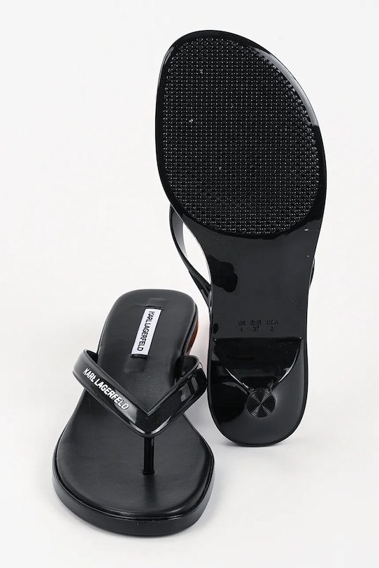 Karl Lagerfeld japonki damskie Jelly Heel KL83006.V00 czarny